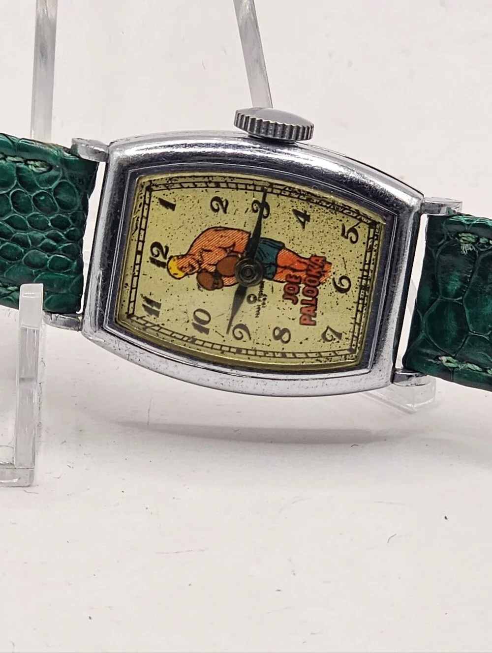1947 New Haven Joe Palooka Maually Wound Wristwatch Running